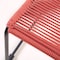 Armen Living Shasta Outdoor Metal and Brick Red Rope Stackable Dining Chair, PK2 LCSHSIBRK - alternate 5